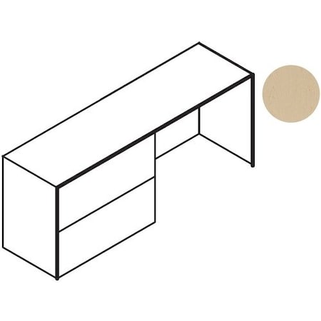 Groupe Lacasse Credenza, Left Lateral File, 72inx20inx29-1/2in, Totem LAS71KLF2072SE